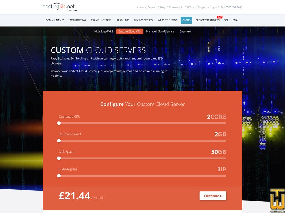 Taken on 1 May, 2026 screenshot of Custom Cloud VPS from hostinguk.net