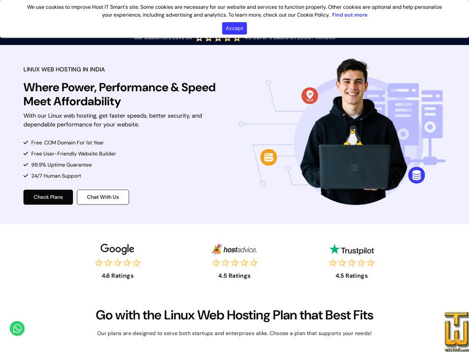 screenshot of BASIC from hostitsmart.com