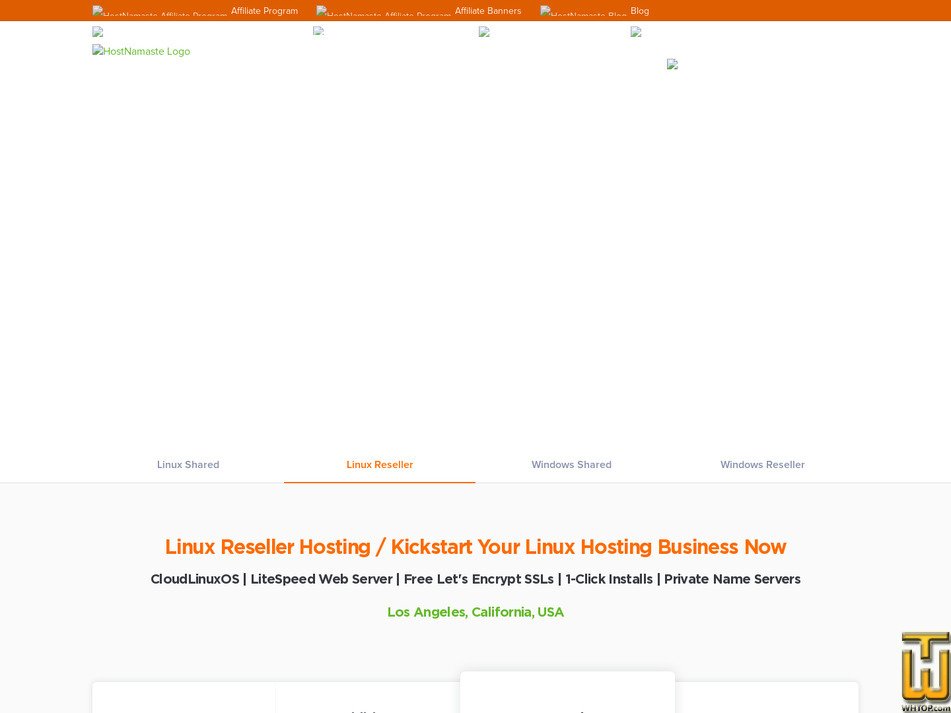 screenshot of Establishment from hostnamaste.com