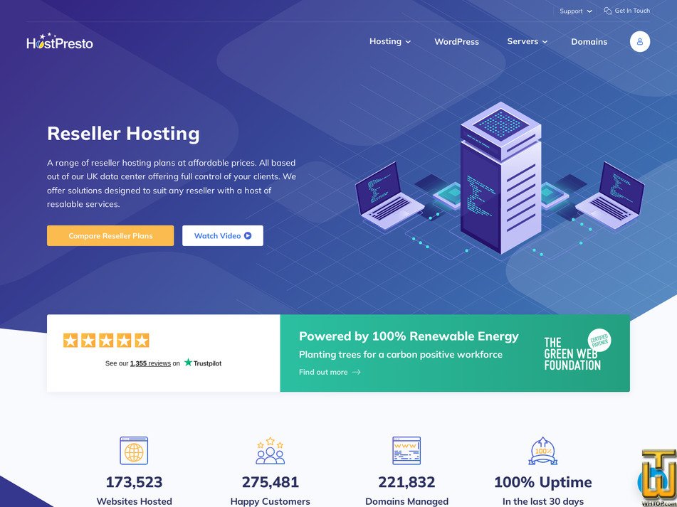 Taken on 25 March, 2026 screenshot of Mega Reseller from hostpresto.com