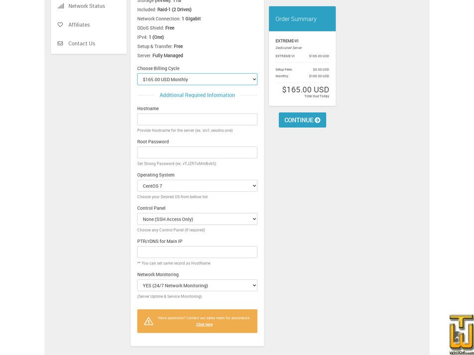 screenshot of EXTREME VI from hostseo.com
