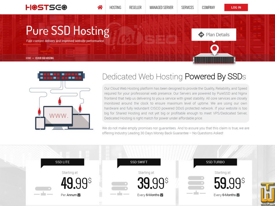 screenshot of SSD SWIFT from hostseo.com