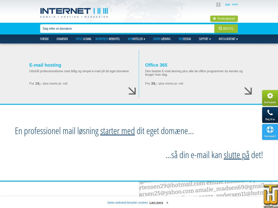 Taken on 5 May, 2026 screenshot of Exchange online from i123.dk
