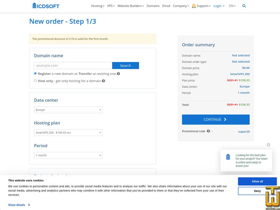 screenshot of SmartVPS 200 from icdsoft.com