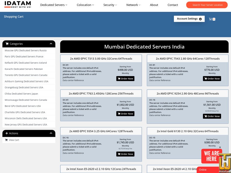 Taken on 17 January, 2026 screenshot of IN - Intel Xeon E-2276G 3.80 GHz from idatam.com