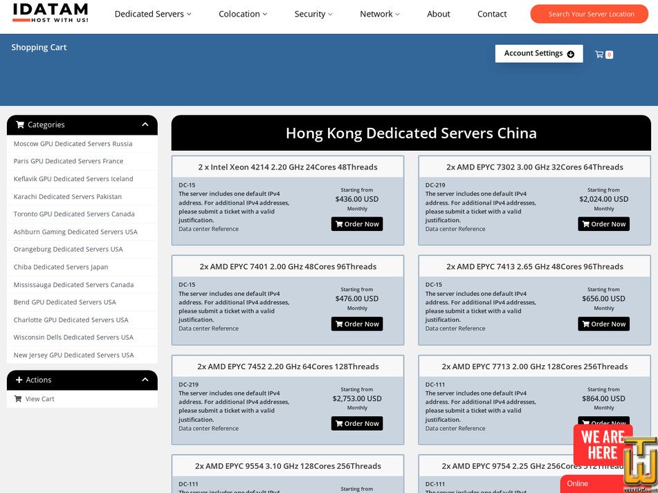 screenshot of HK - Intel Core i3-3220T 2.80 GHz from idatam.com