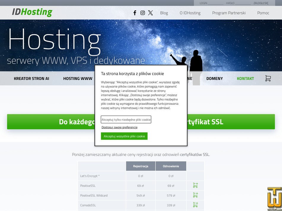 Taken on 16 September, 2026 screenshot of Let's Encrypt from idhosting.pl