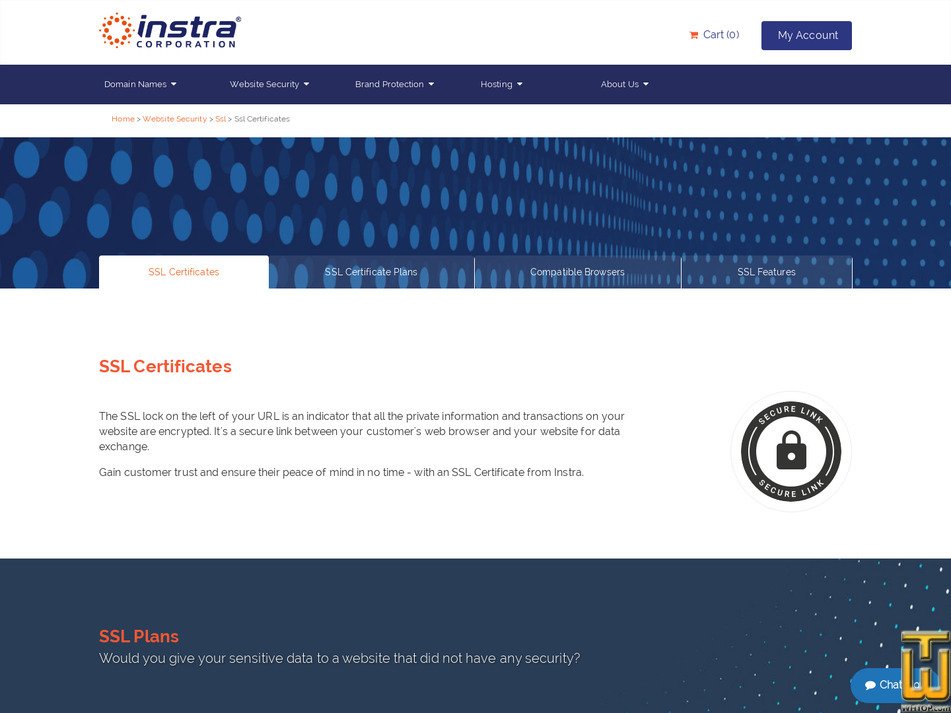 screenshot of SSL Essential from instra.com