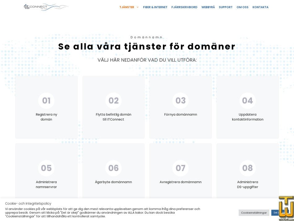 Taken on 26 August, 2026 screenshot of .com from itconnect.se