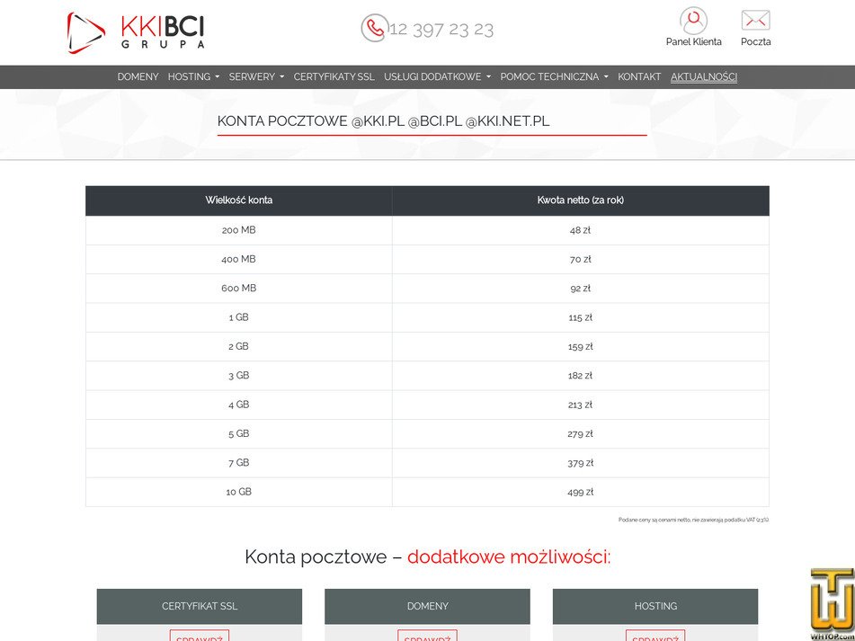 Taken on 11 September, 2026 screenshot of 1 GB from kki-bci.pl