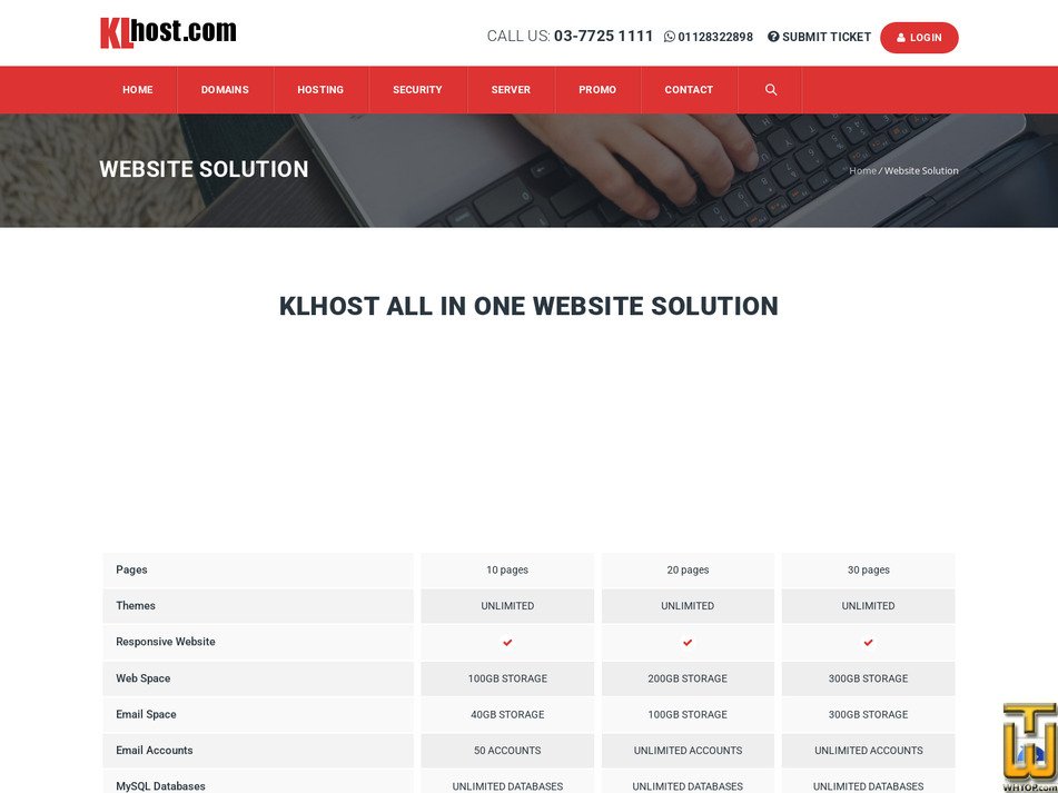 Taken on 10 August, 2026 screenshot of Deluxe Web from klhost.com