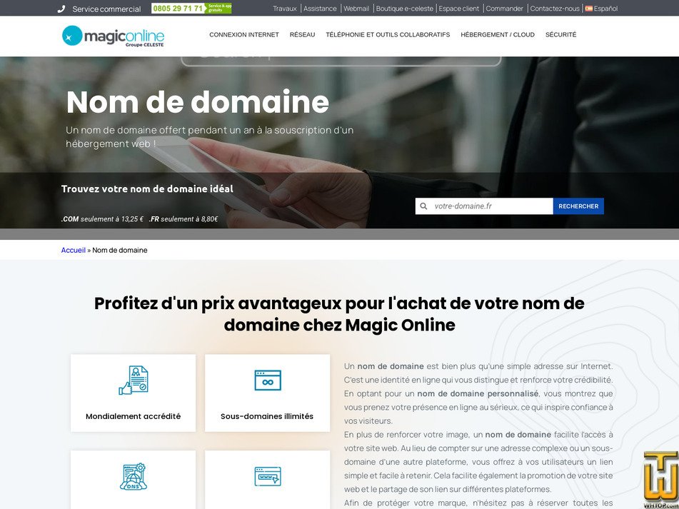 screenshot of .COM from magic.fr