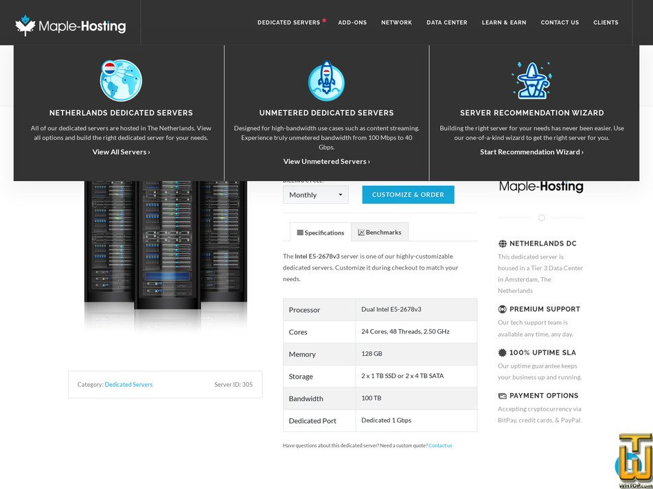 Taken on 25 March, 2026 screenshot of Intel E5-2678v3 from maple-hosting.com