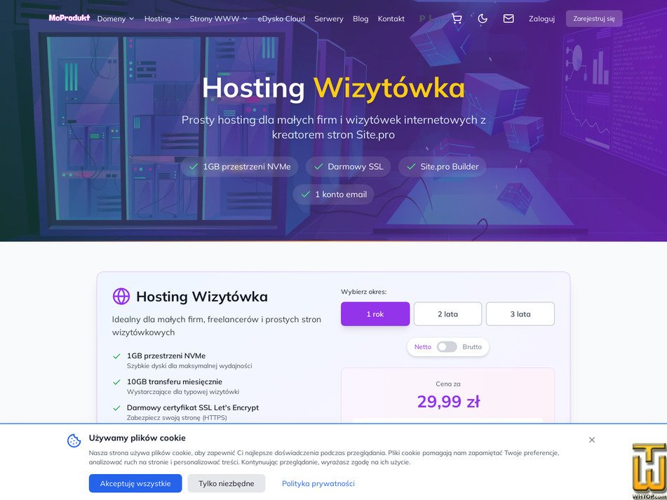 Taken on 15 September, 2026 screenshot of Wizytowka from mcprodukt.pl