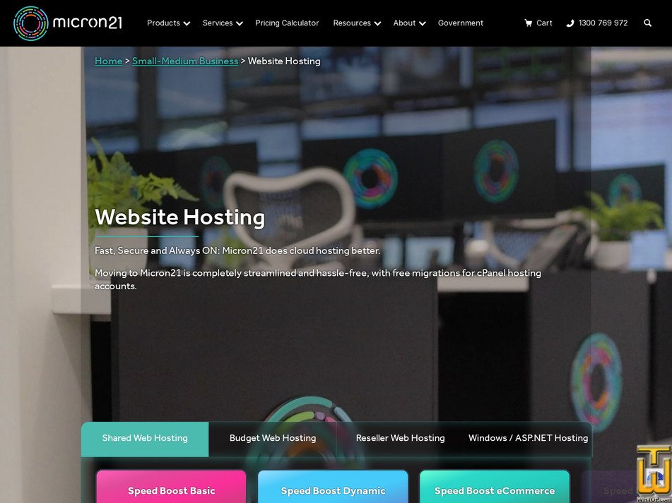 screenshot of Speed Boost Dynamic from micron21.com