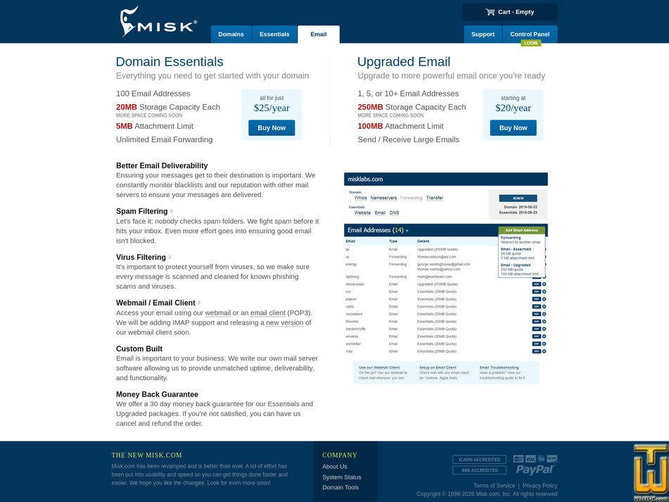 Taken on 28 August, 2026 screenshot of Email Lite from misk.com