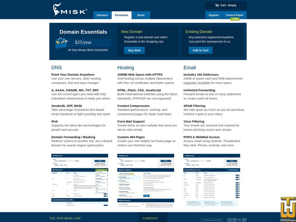 Taken on 28 August, 2026 screenshot of Domain Essentials from misk.com