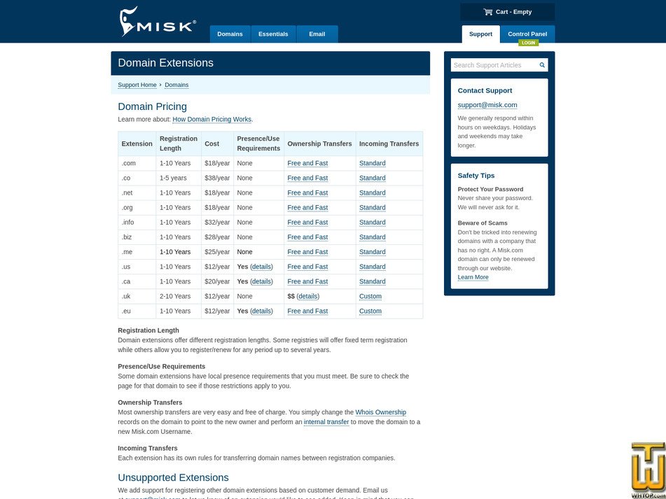 Taken on 28 August, 2026 screenshot of .COM from misk.com