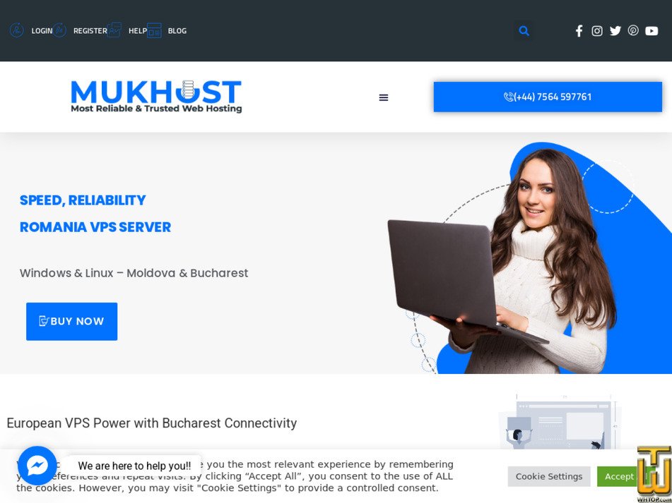 Taken on 2 October, 2026 screenshot of Romania VPS Upto 32 GB from mukhost.com