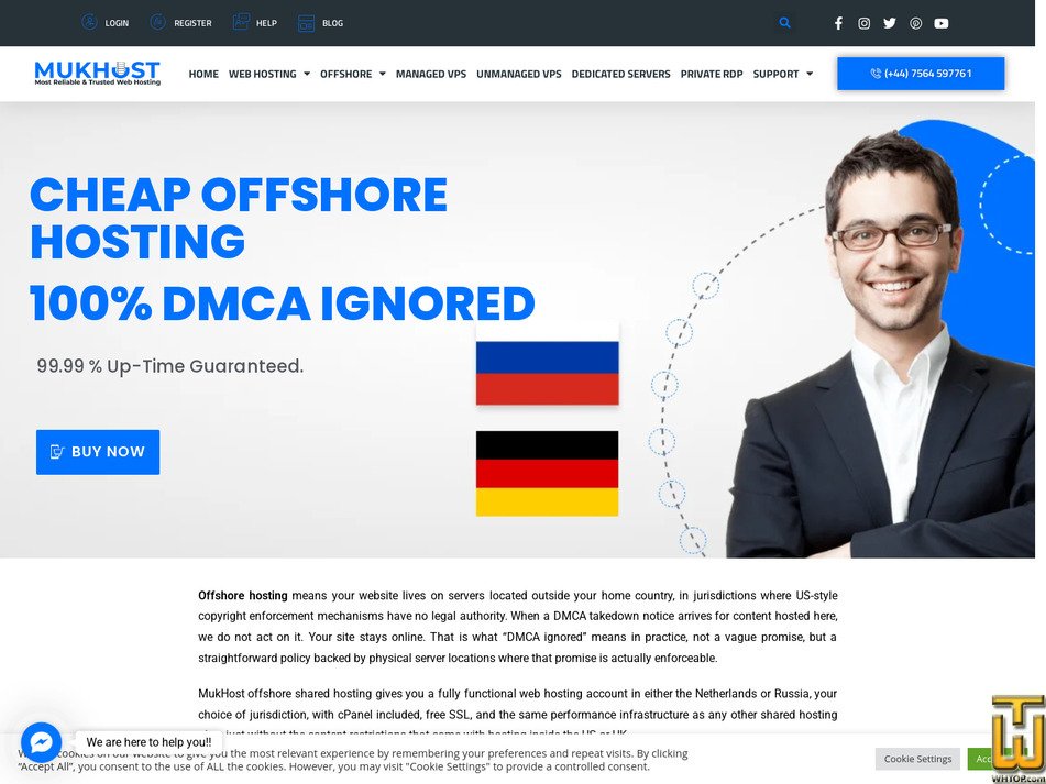 Taken on 2 October, 2026 screenshot of Offshore Starter from mukhost.com