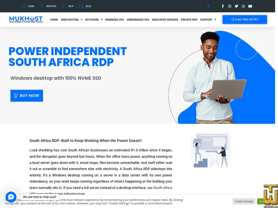 Taken on 2 October, 2026 screenshot of South Africa Private RDP 16 GB from mukhost.com