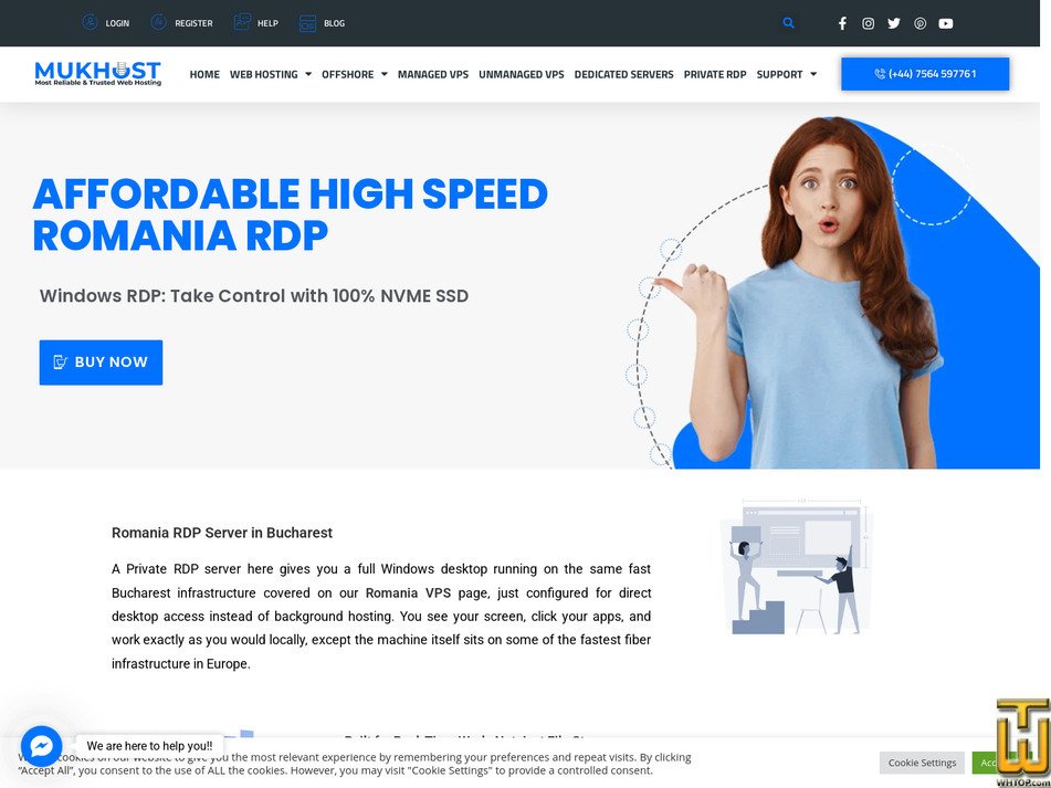 Taken on 2 October, 2026 screenshot of Romania Private RDP 16 GB from mukhost.com