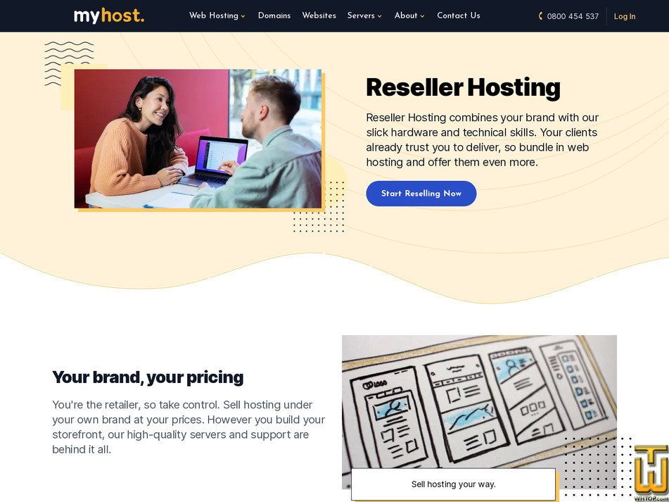 screenshot of Professional Reseller - 3 from myhost.nz