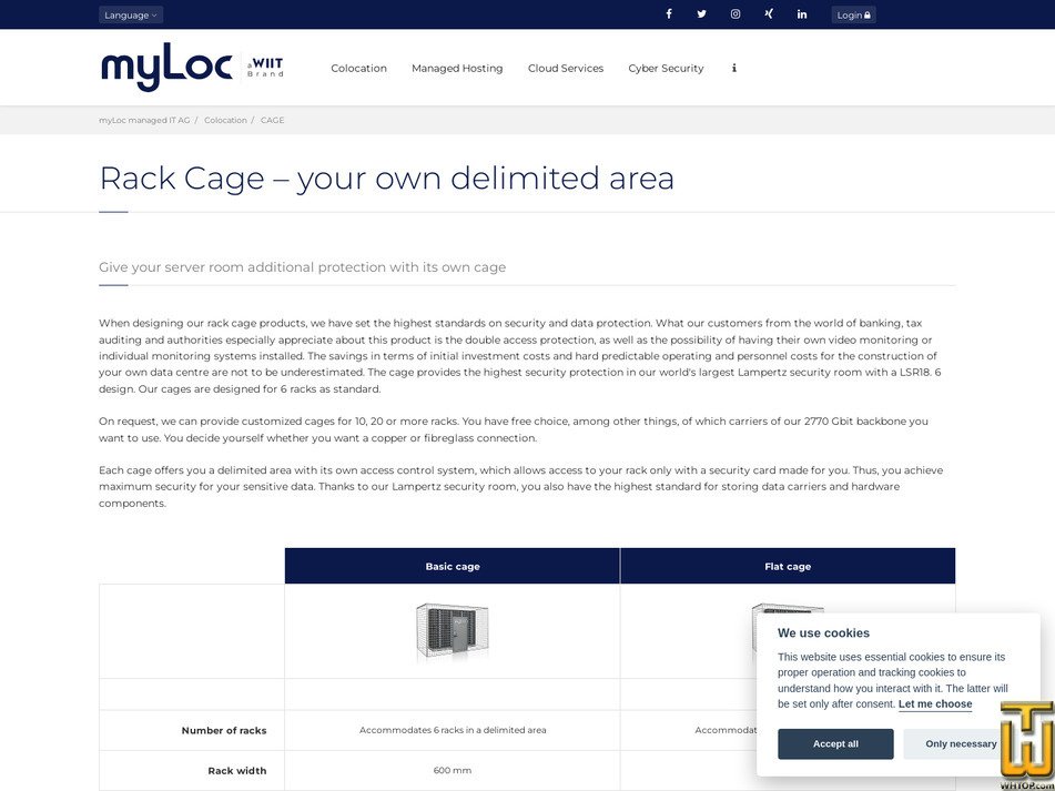 Taken on 10 August, 2026 screenshot of Basic Cage from myloc.de