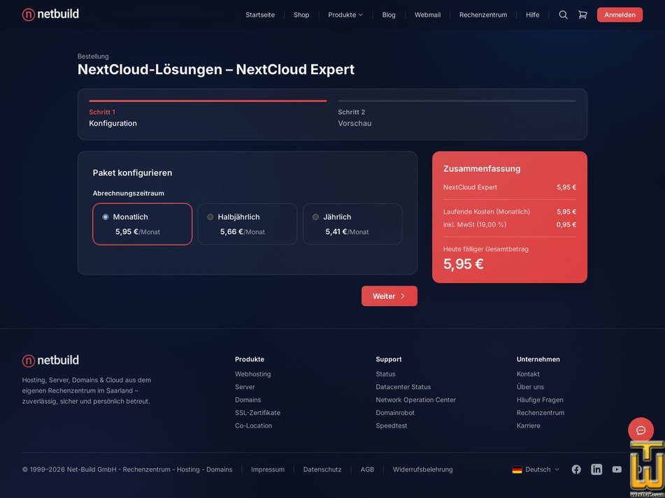 Taken on 11 October, 2026 screenshot of NextCloud Expert from netbuild.net