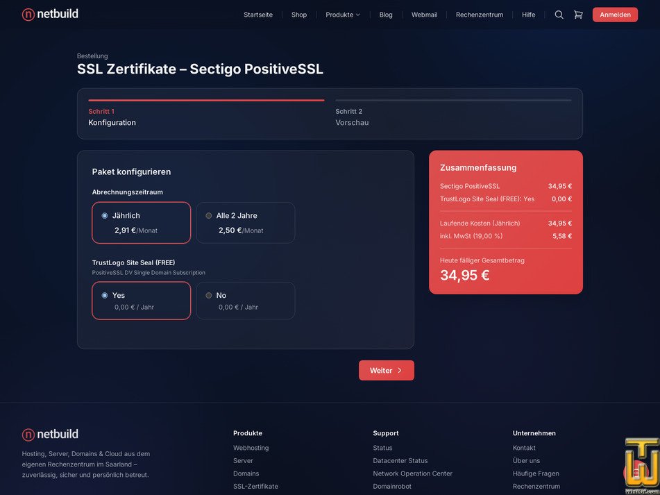 Taken on 11 October, 2026 screenshot of Sectigo PositiveSSL from netbuild.net