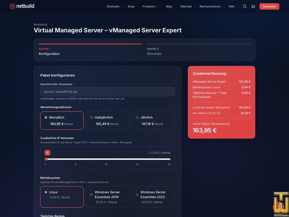 Taken on 11 October, 2026 screenshot of vManaged Server Expert from netbuild.net