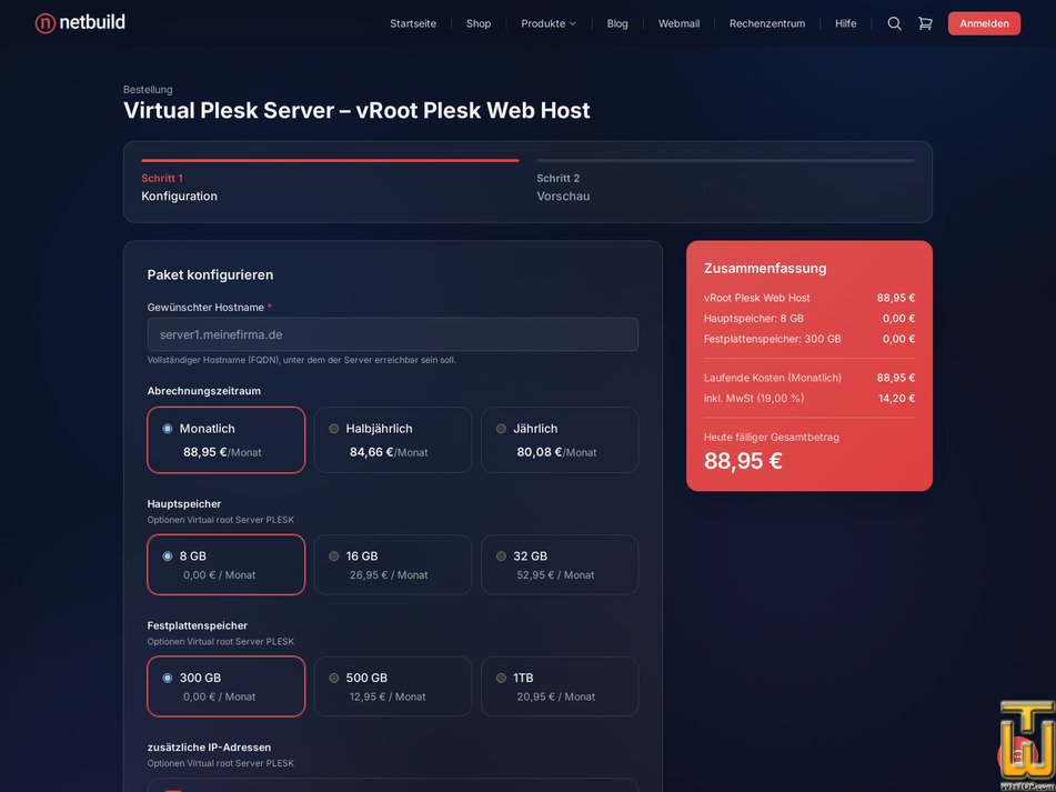 Taken on 11 October, 2026 screenshot of vRoot Plesk Web Host from netbuild.net