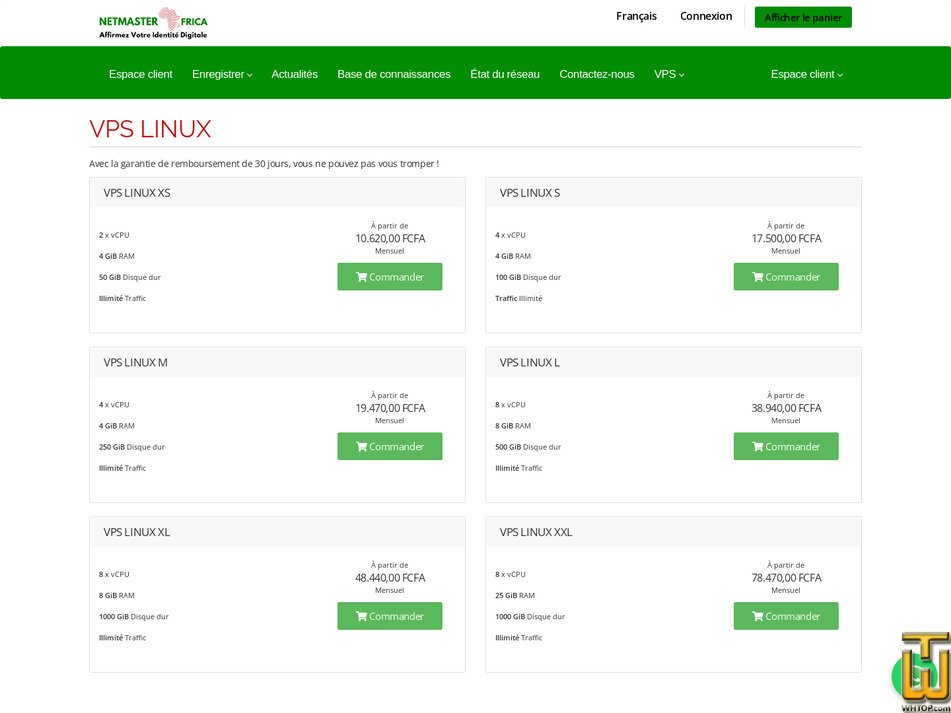 Taken on 5 October, 2026 screenshot of VPS S from netmaster.tg