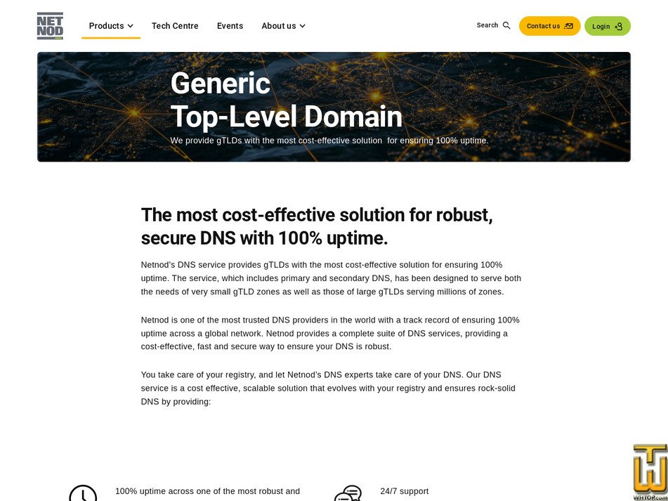 Taken on 28 February, 2026 screenshot of gTLD DNS service from netnod.se