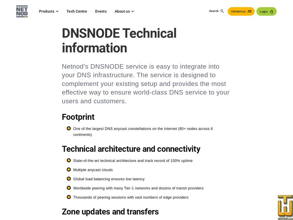 Taken on 28 February, 2026 screenshot of DNSNODE from netnod.se
