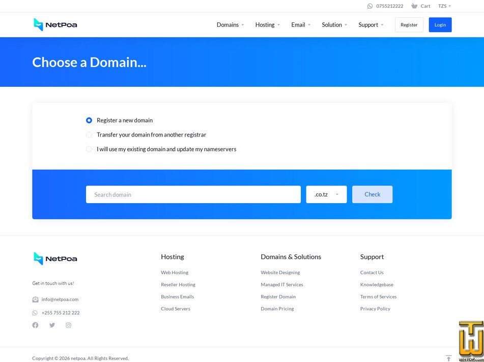 Taken on 7 January, 2026 screenshot of Starter Hosting from netpoa.com