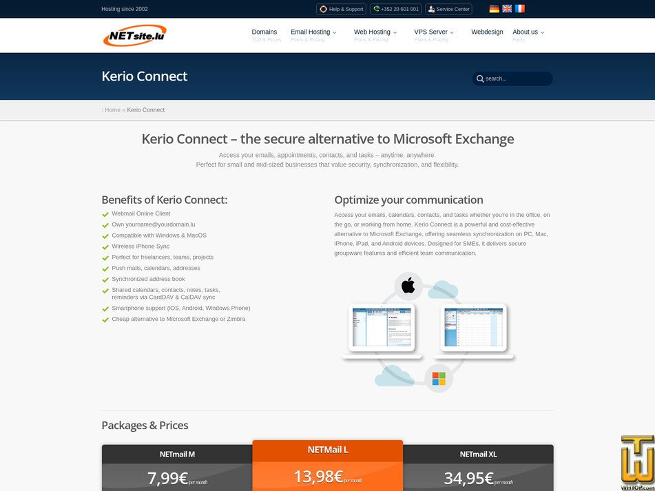 Taken on 28 August, 2026 screenshot of NETmail M from netsite.lu
