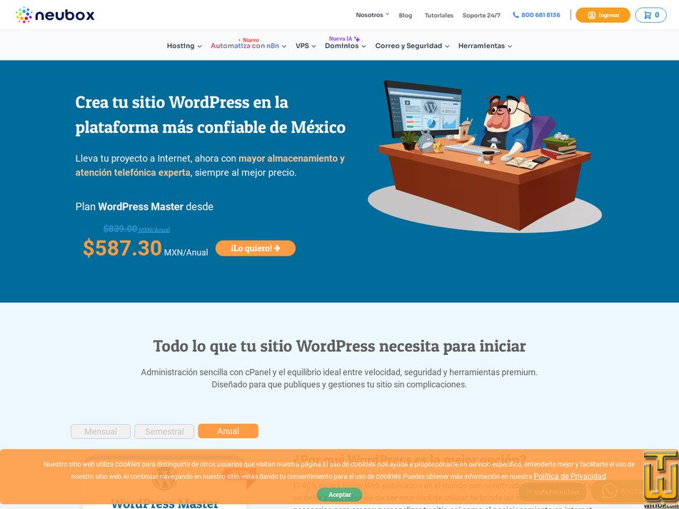Taken on 3 April, 2026 screenshot of WordPress Master from neubox.com