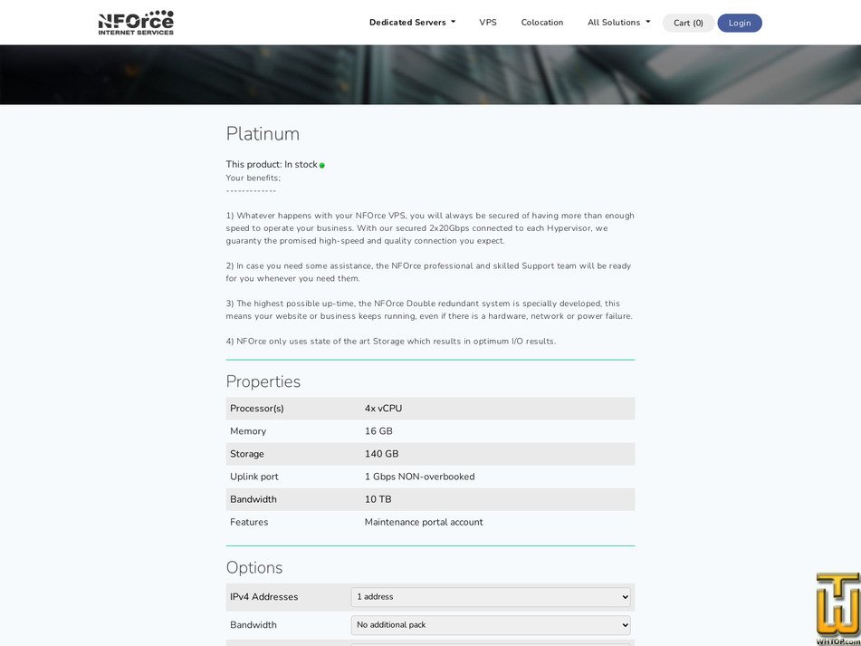 Taken on 30 January, 2026 screenshot of Platinum from nforce.com