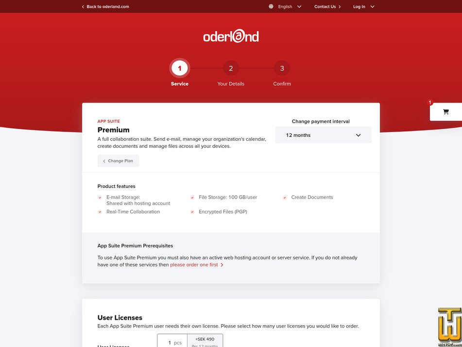 Taken on 27 April, 2026 screenshot of App Suite Premium from oderland.se