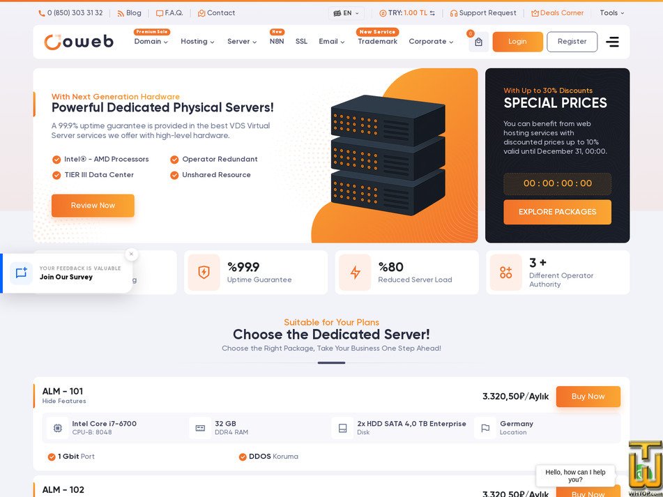 screenshot of ALM - 110 from oweb.net.tr