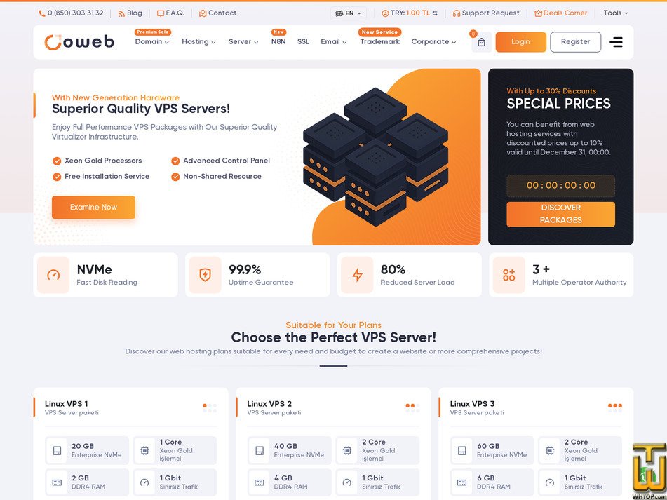 Taken on 27 February, 2026 screenshot of Linux VPS 6 from oweb.net.tr