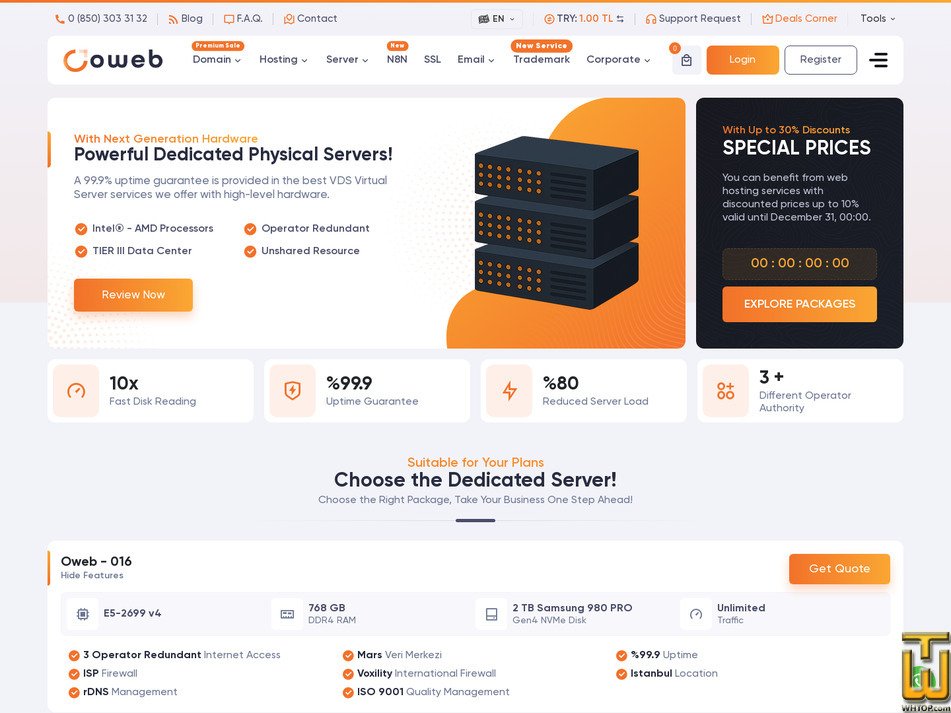 Taken on 27 February, 2026 screenshot of Oweb - 100 from oweb.net.tr