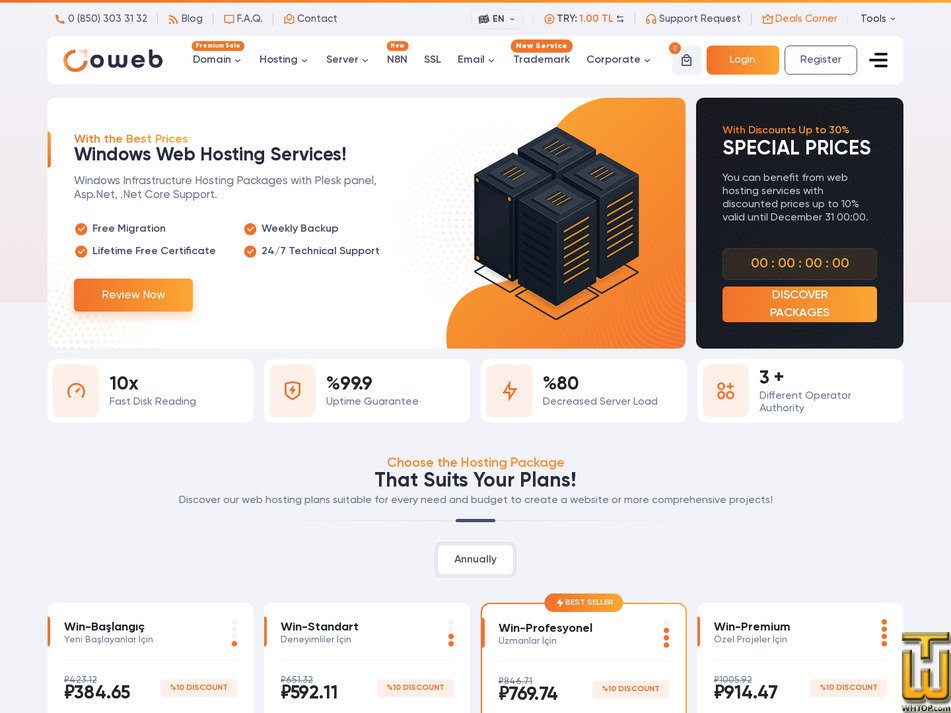 Taken on 27 February, 2026 screenshot of Win-Premium from oweb.net.tr