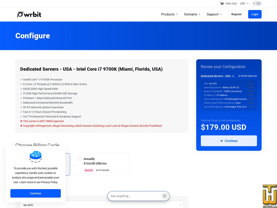 Taken on 12 September, 2026 screenshot of Intel Core i7 9700K - (Miami, Florida, USA) from owrbit.com