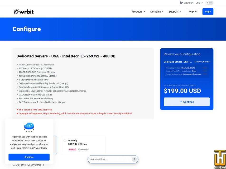 Taken on 12 September, 2026 screenshot of Intel Xeon E5-2697v2 - (Ogden, Utah, US) from owrbit.com