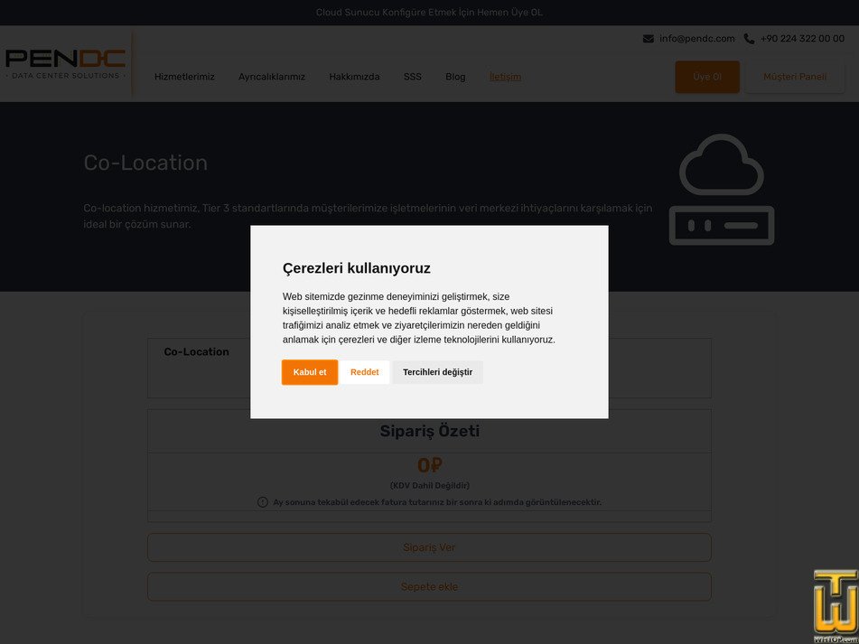 Taken on 29 August, 2026 screenshot of Co-Location from pendc.com
