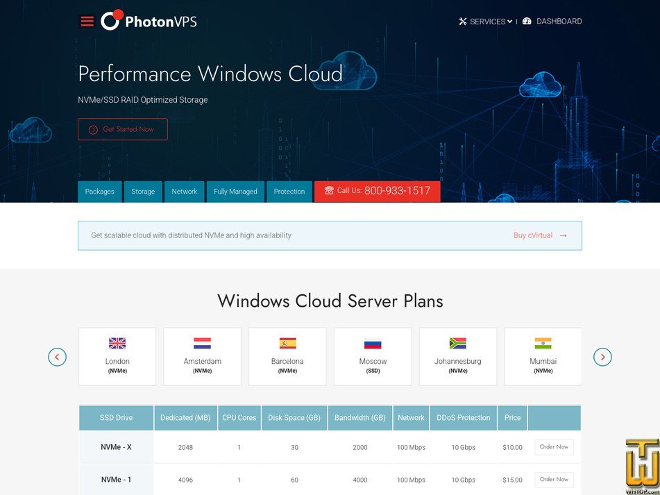 screenshot of SSD - 1 from photonvps.com