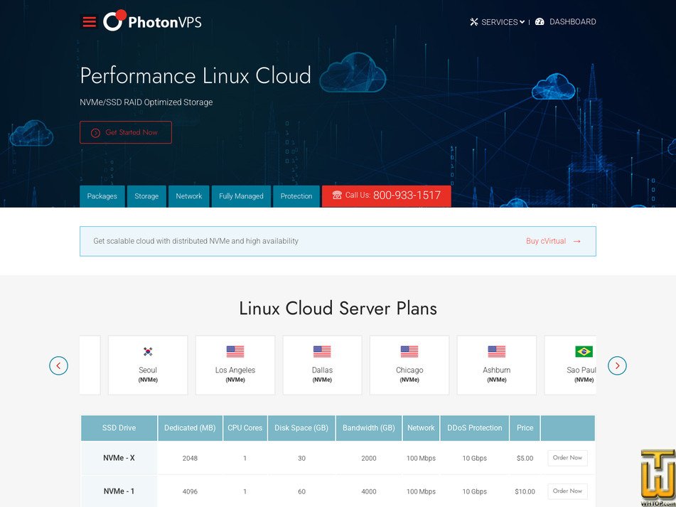 Taken on 31 July, 2026 screenshot of NVMe - 4 from photonvps.com