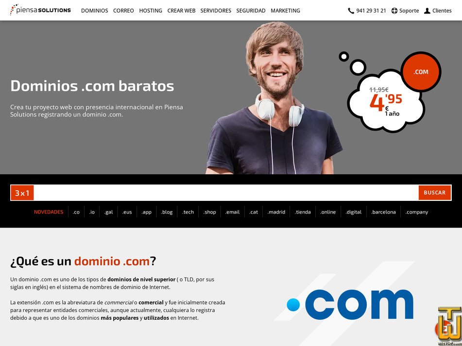 Taken on 25 May, 2026 screenshot of .com from piensasolutions.com